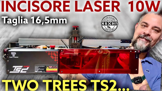 Revolutionary TWO TREES TS2 10W laser engraver. Air assist for cutting wood and engraving metal