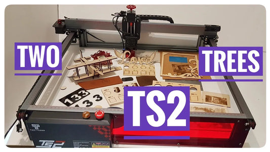 10W TWO TRESS - TS2 laser engraver - high power, for cutting and engraving - test, examples