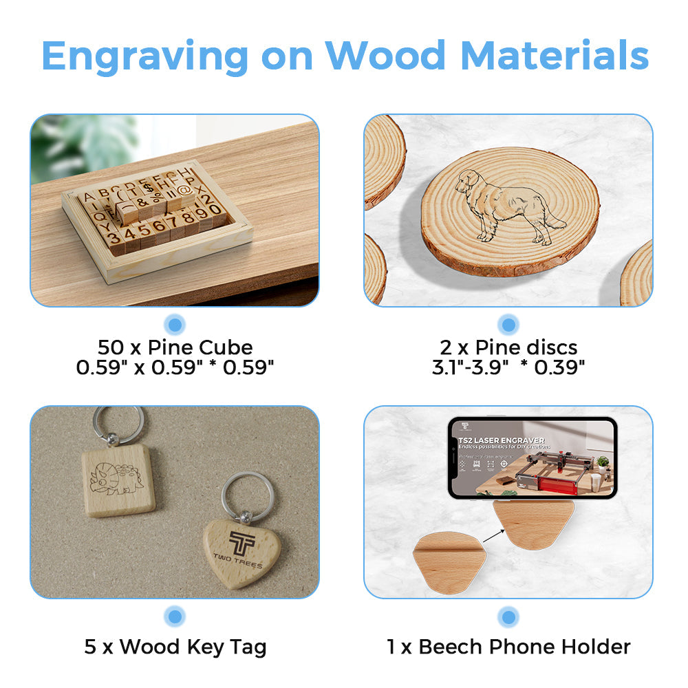 75 Pieces Engraver Material pack
