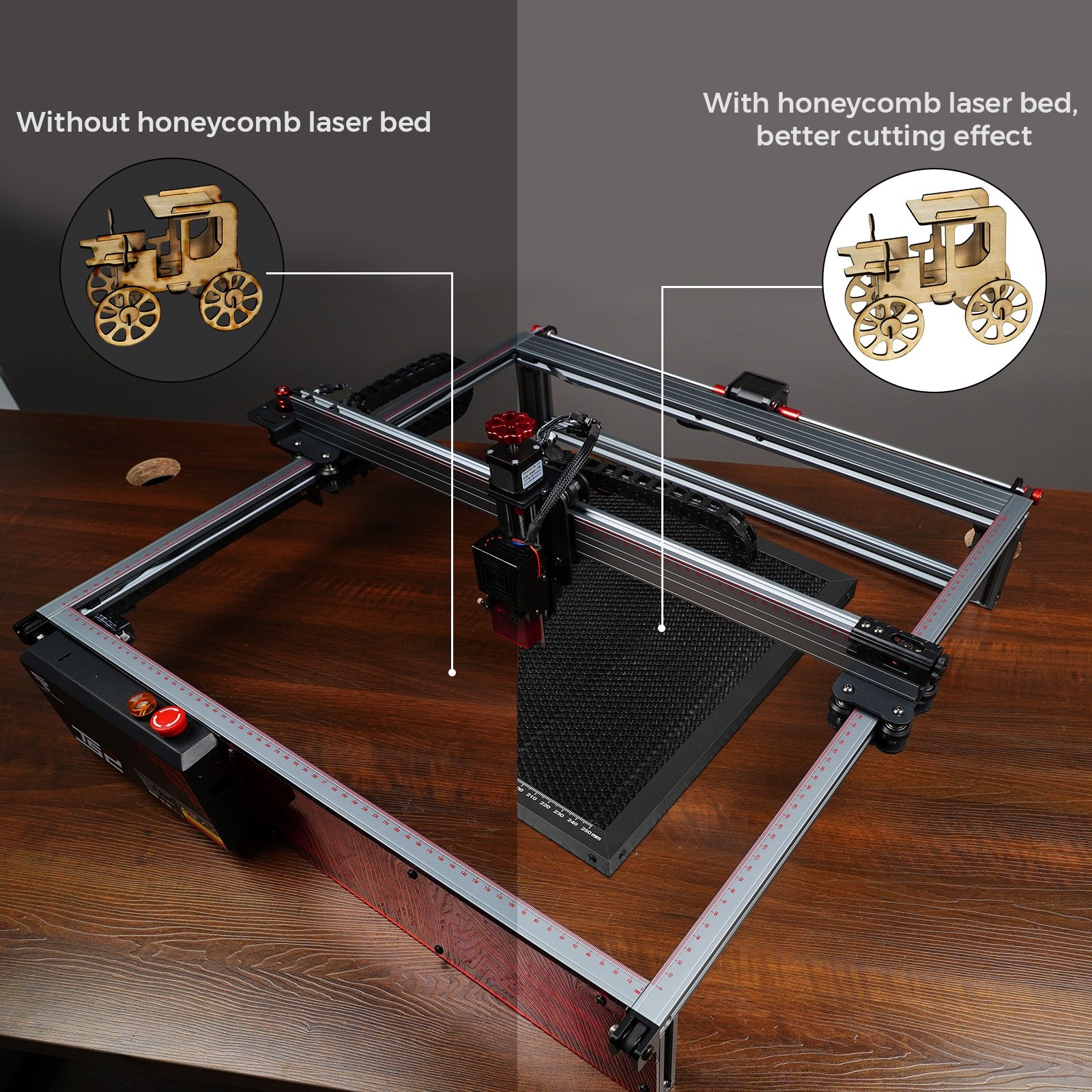 Honeycomb Working Table for Laser Engraver 500x500x22mm Honeycomb