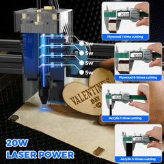 【💥 80 $ RABATT | Gutschein: TT80】TTS-20 Pro 20W Lasergravurmaschine 