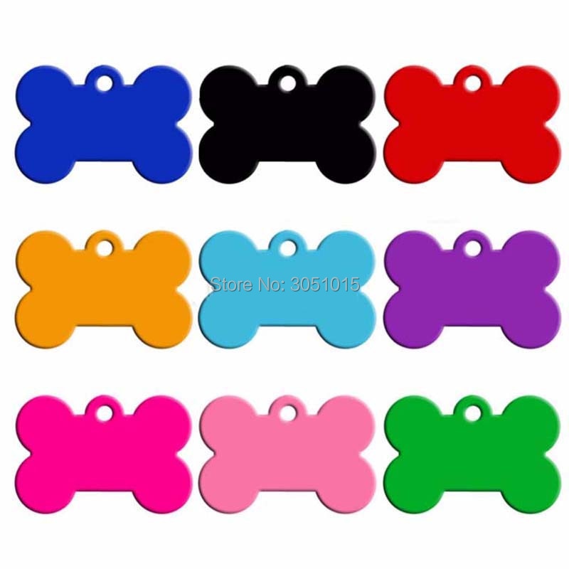 【🔥 BUY 2, Get 1 Free】20pcs Bone Double Sides Personalized Dog ID Tags