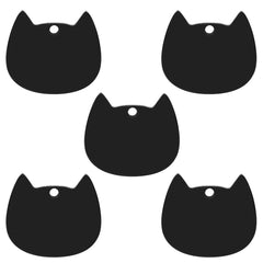 20Pcs Stainless steel Cat Face Id Tags